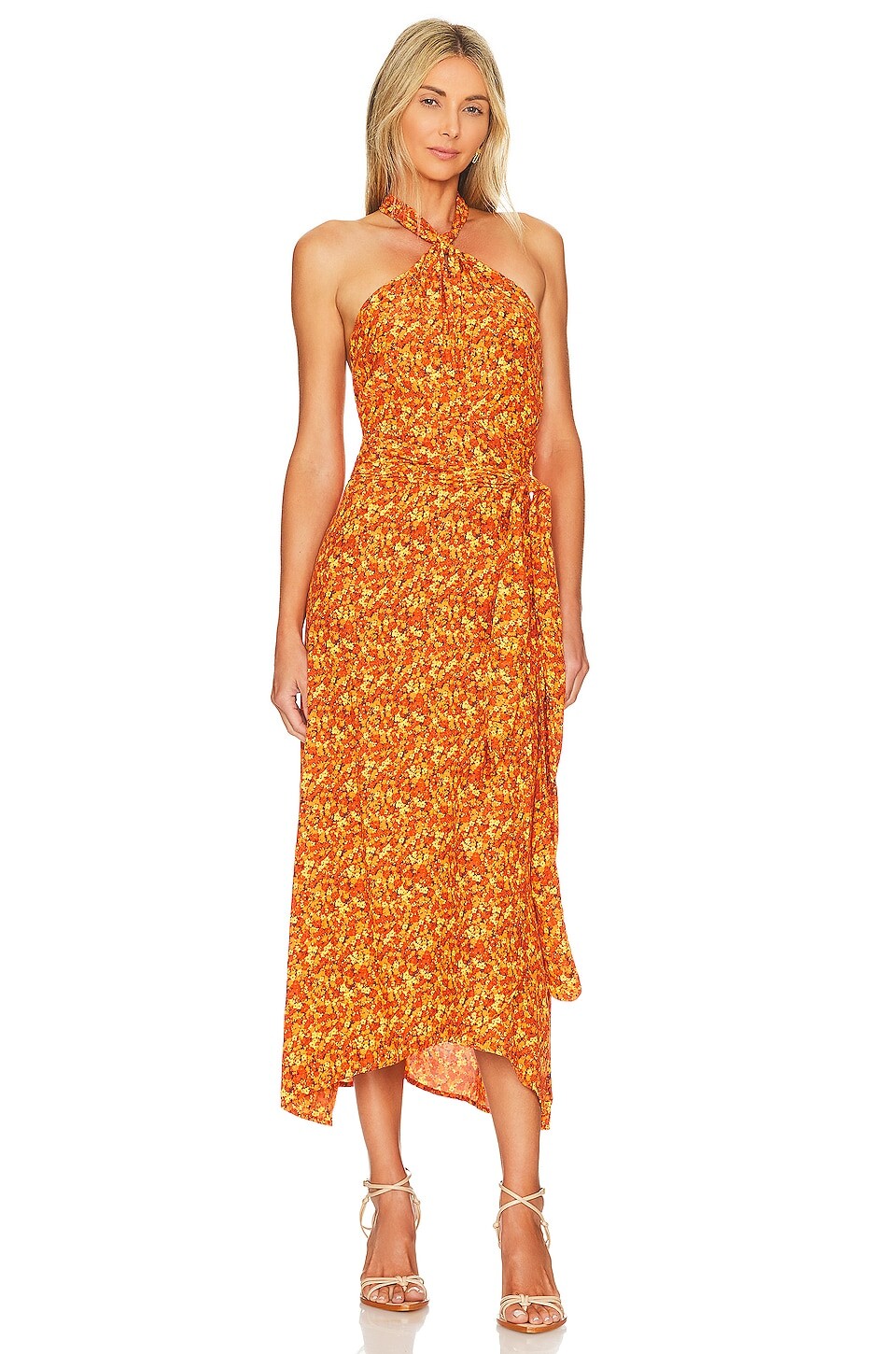 

Платье миди FAITHFULL THE BRAND Leiko, цвет Mohina Floral Print