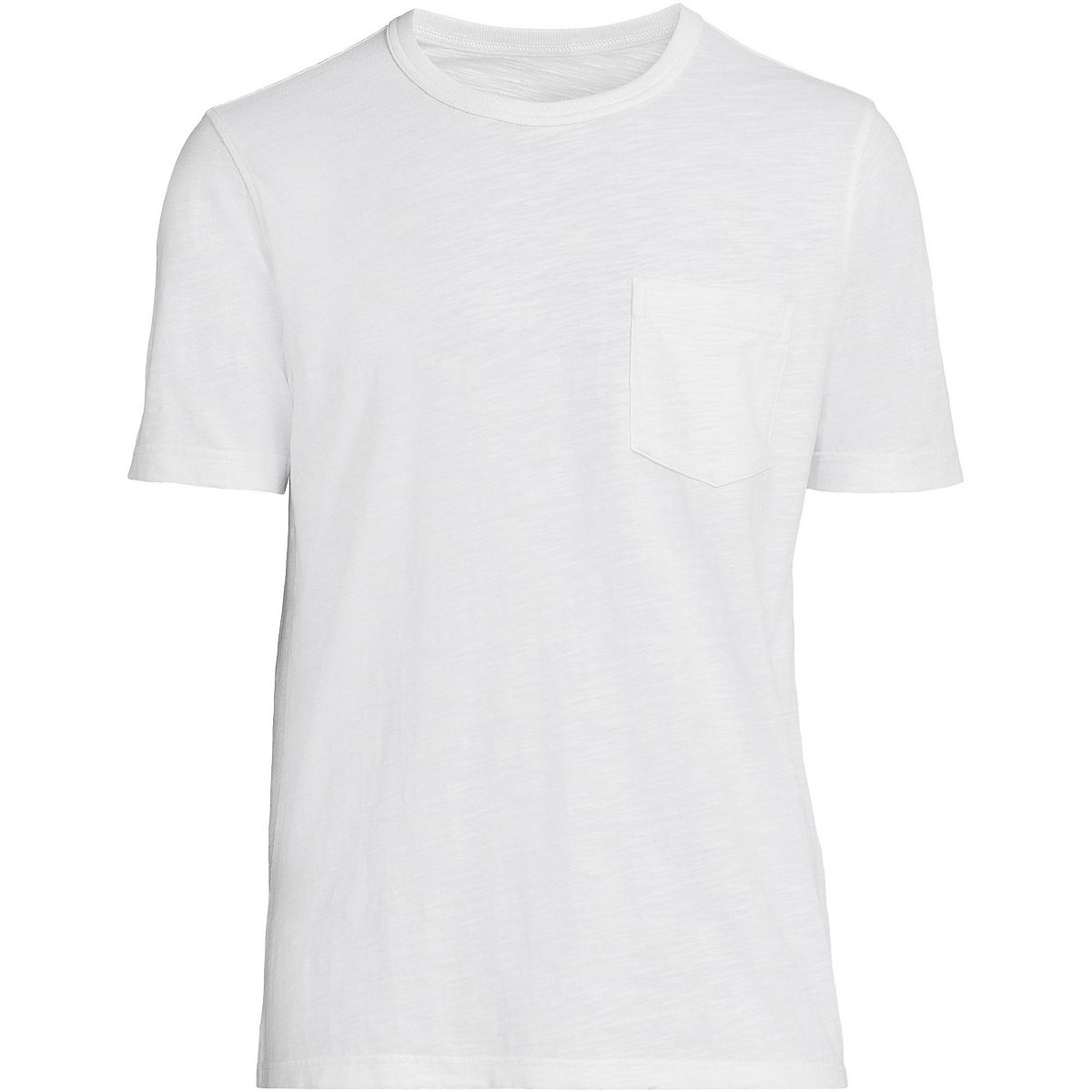 Мужская футболка с короткими рукавами и карманами Dye Slub Lands' End