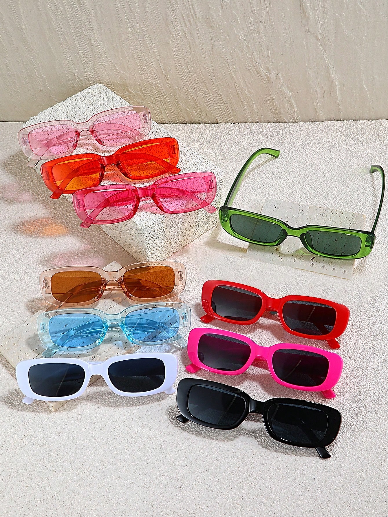 цена 1 шт. овальные солнцезащитные очки унисекс Y2k в стиле ПК с украшением