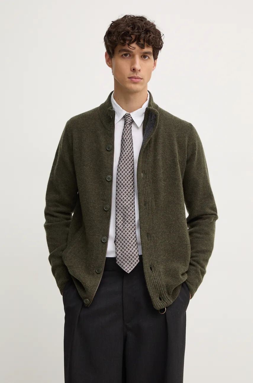 

Кардиган Barbour из шерсти, зеленый