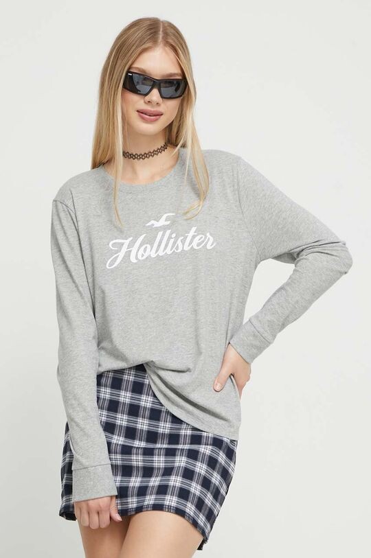 

Компания Холлистер длинный рукав Hollister Co., серый