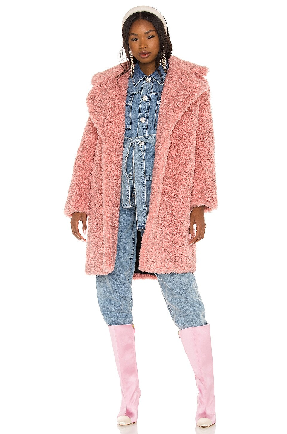 

Пальто Lovers and Friends Niki Faux Fur, цвет Blush Pink