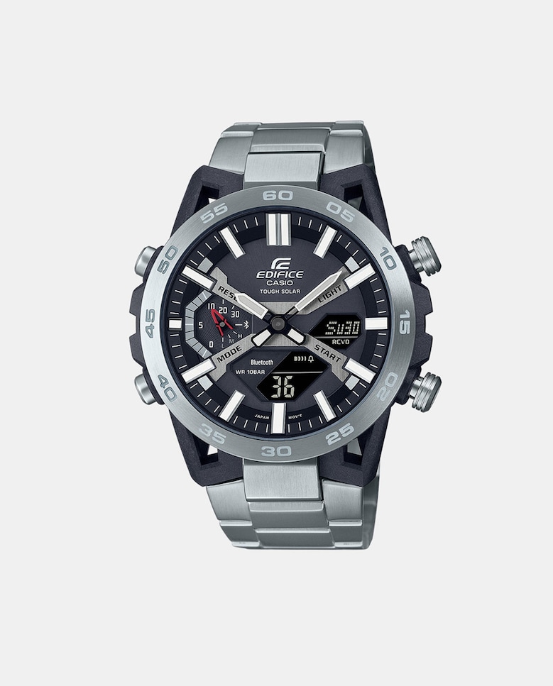 Стальные мужские часы Edifice ECB2000D1AEF Casio, серебро dbx 10 front suspension arm aluminium cnc