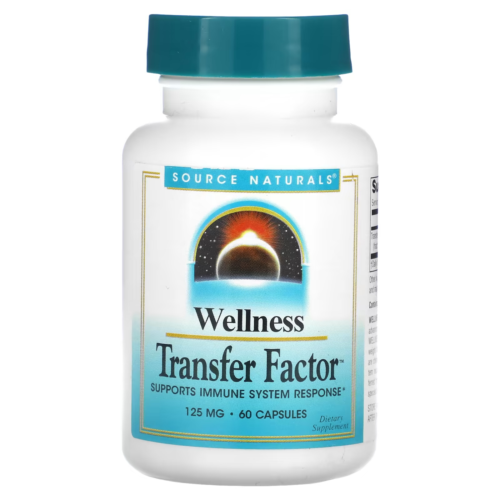 цена Пищевая добавка Source Naturals Wellness трансфер фактор 125 мг, 60 капсул