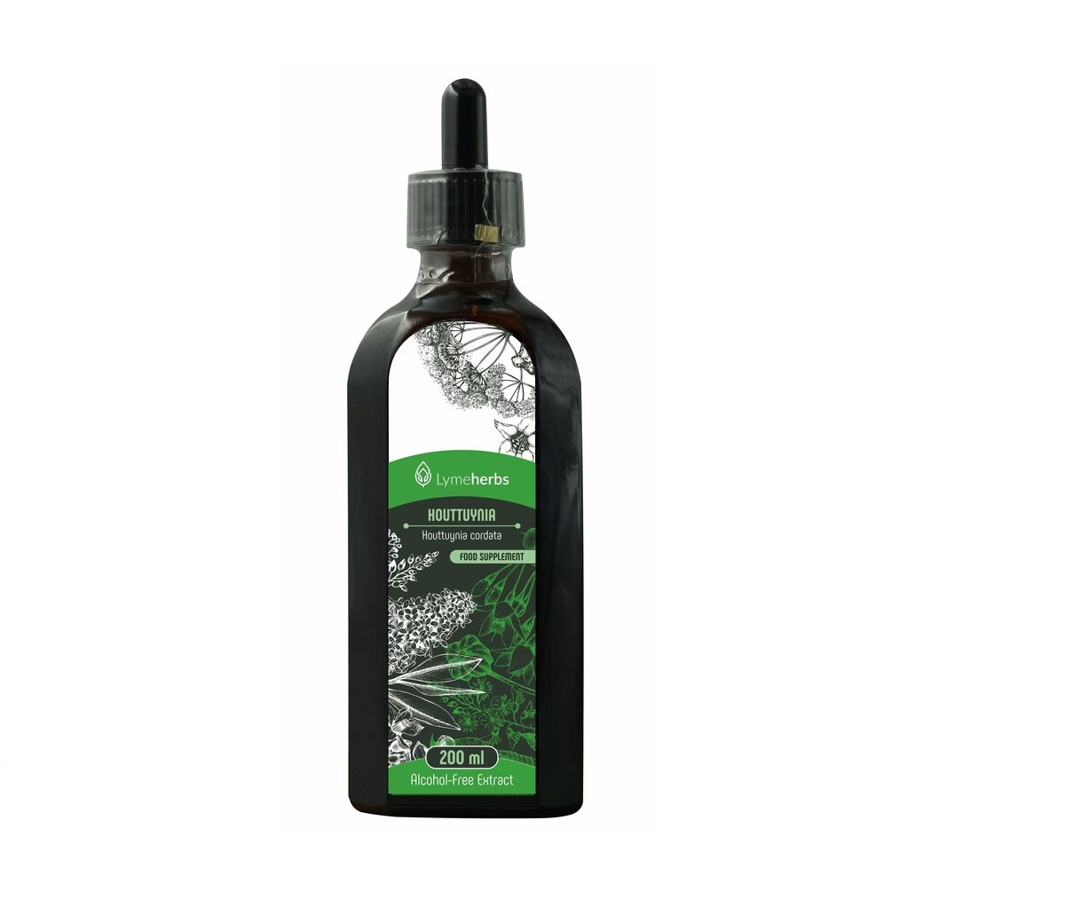

Lymeherbs, Настойка Хауттюйнии безалкогольная, БАД, 200мл