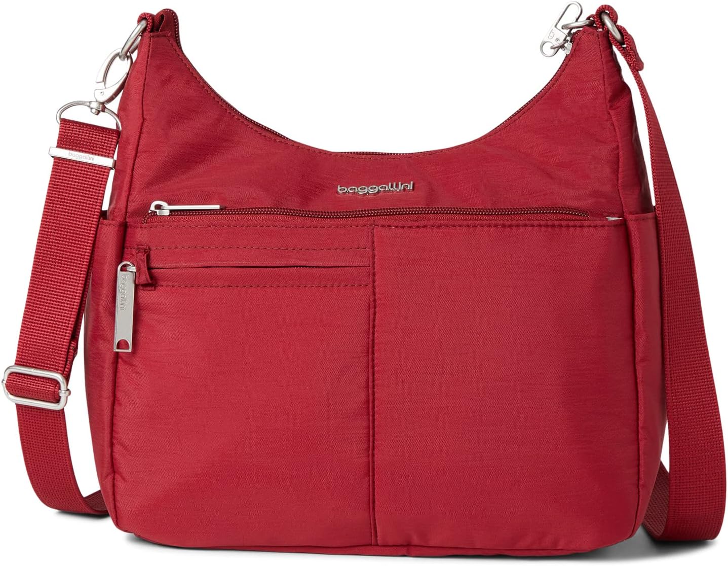Противоугонная сумка через плечо для свободного времени Baggallini, рубиново-красный кукла ruby red санни 31см 2201sma