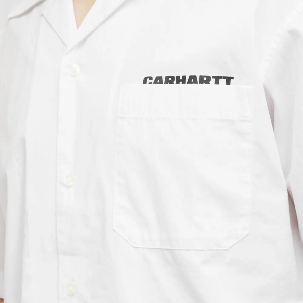 

Carhartt WIP Отпускная рубашка Link Script, белый