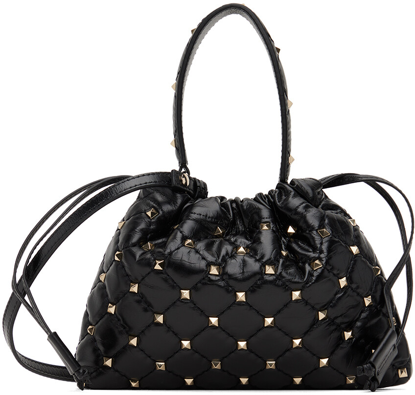 

Черная сумка с шипами Rockstud Valentino Garavani, цвет Nero