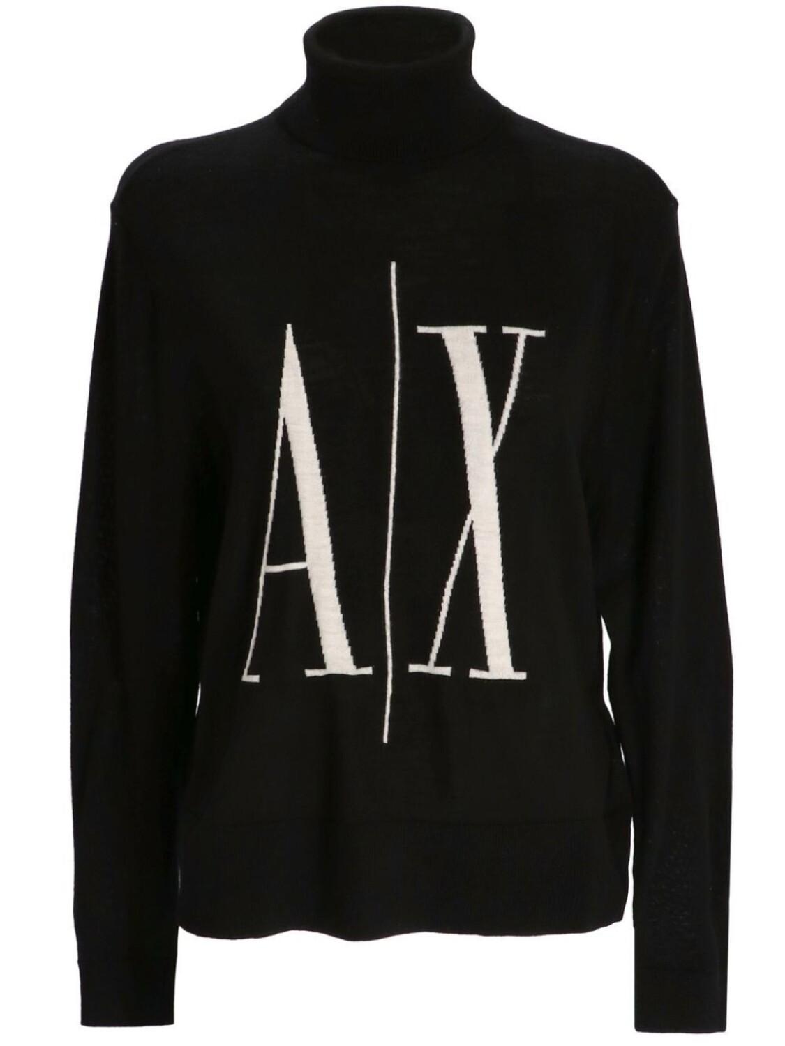 

Armani Exchange джемпер с высоким воротником, черный