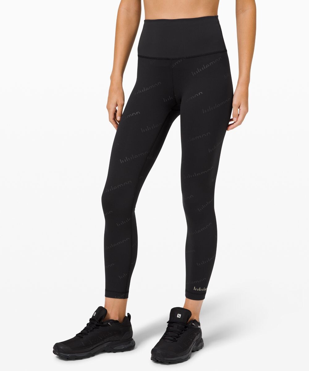 

Высокие леггинсы Wunder Train Lululemon, черный