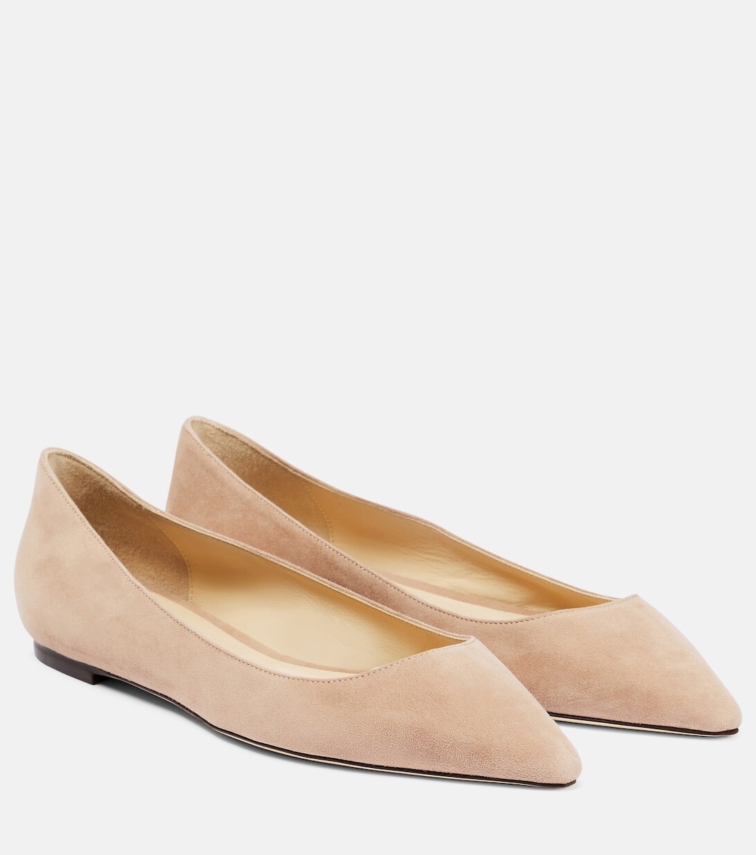 

Замшевые балетки Romy Jimmy Choo, розовый