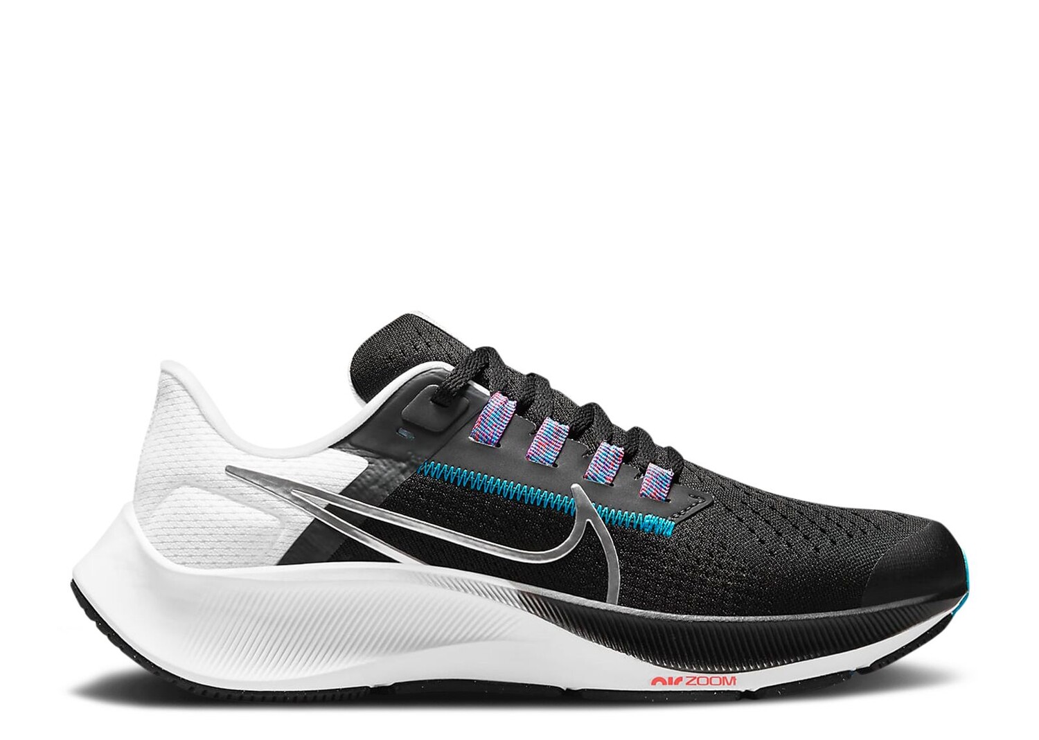 

Кроссовки Nike Air Zoom Pegasus 38 Gs 'Black Metallic Silver', черный