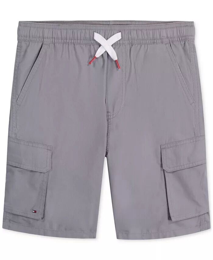 

Хлопковые шорты карго без застежки для больших мальчиков Tommy Hilfiger, черный