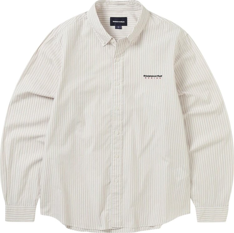 

Рубашка thisisneverthat DSN Striped 'Beige', загар