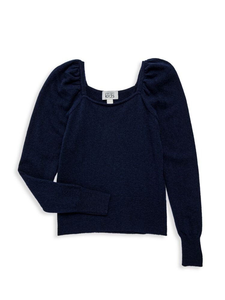 

Свитер из мериносовой шерсти и кашемира для девочек Autumn Cashmere, темно-синий