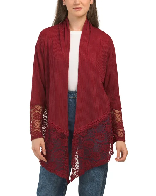 

Кардиган крючком Liv Los Angeles, цвет Burgandy