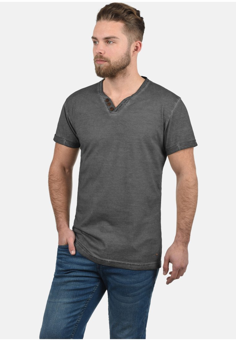 Базовая футболка Solid, темно-серый меланж