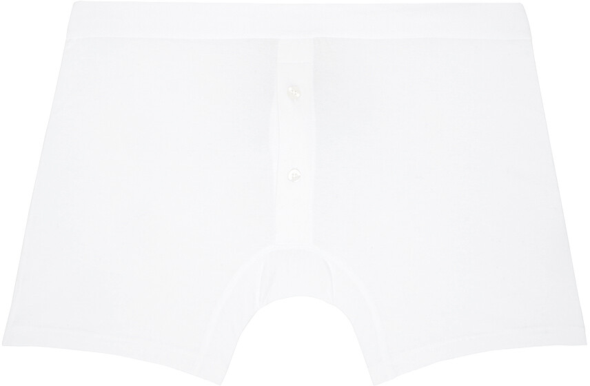 

Белые боксеры с двумя пуговицами Comme Des Garcons, цвет White