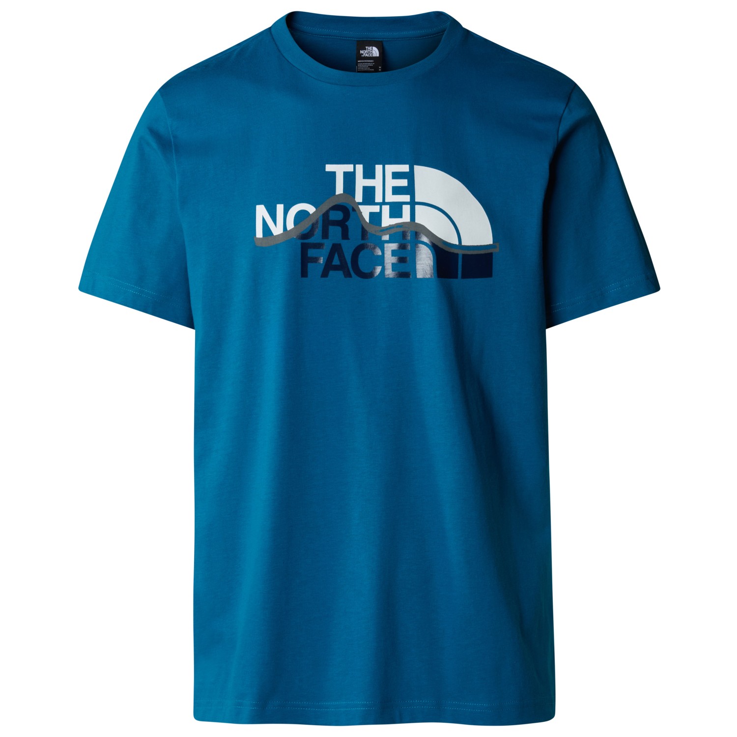 футболка the north face s s mountain line tee цвет tnf black Футболка The North Face S/S Mountain Line Tee, цвет Adriatic Blue