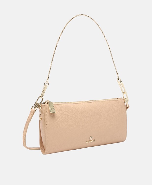 

Кожаный клатч Aigner, абрикос