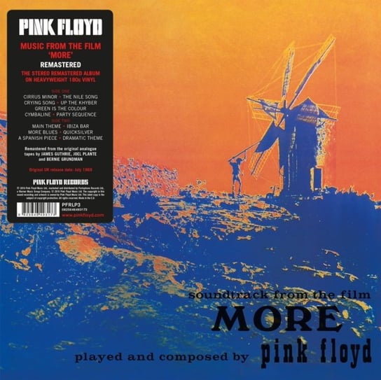Виниловая пластинка Pink Floyd - More виниловая пластинка pink floyd animals 2018 remix 0190295600532