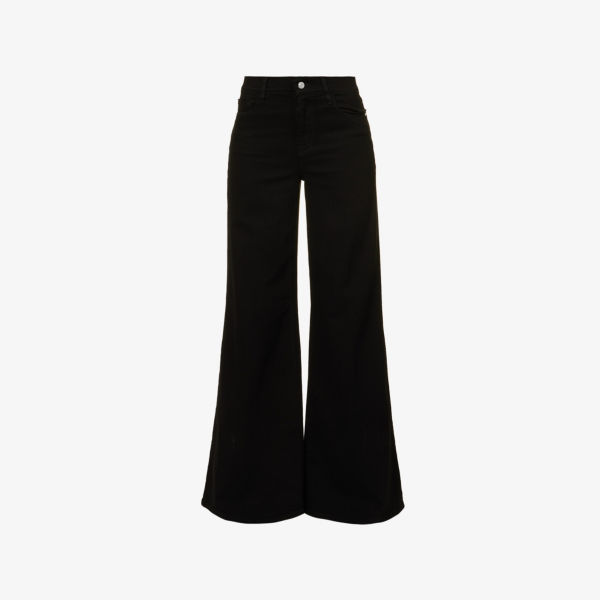 цена Le Palazzo широкие джинсы из эластичного денима Frame, цвет noir
