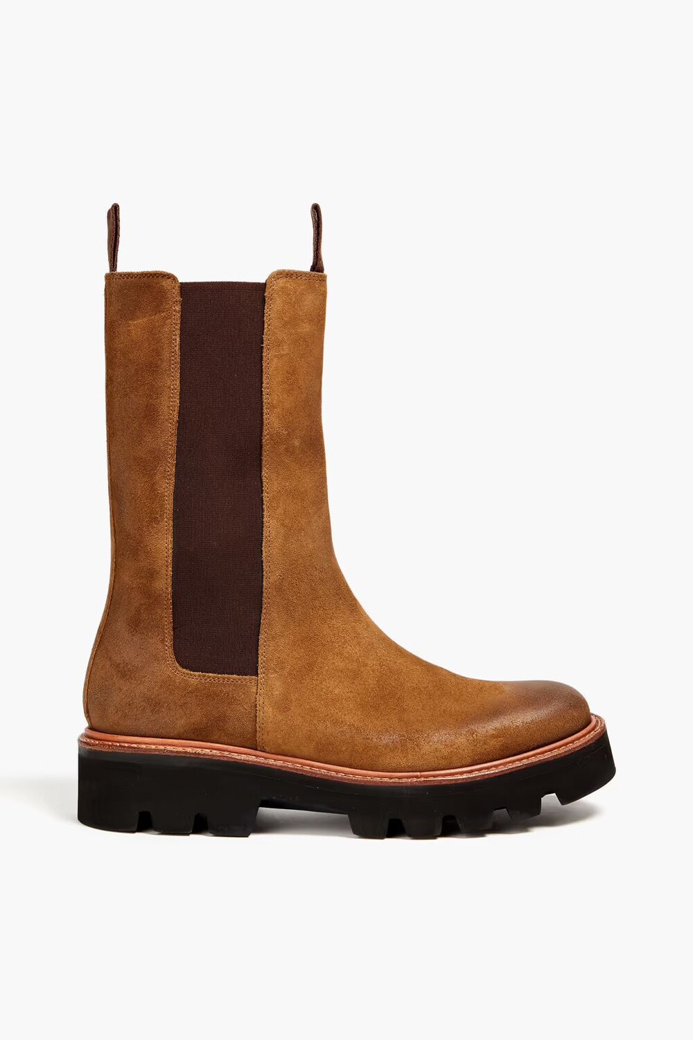 

Ботинки челси Doris из полированной замши Grenson, светло-коричневый