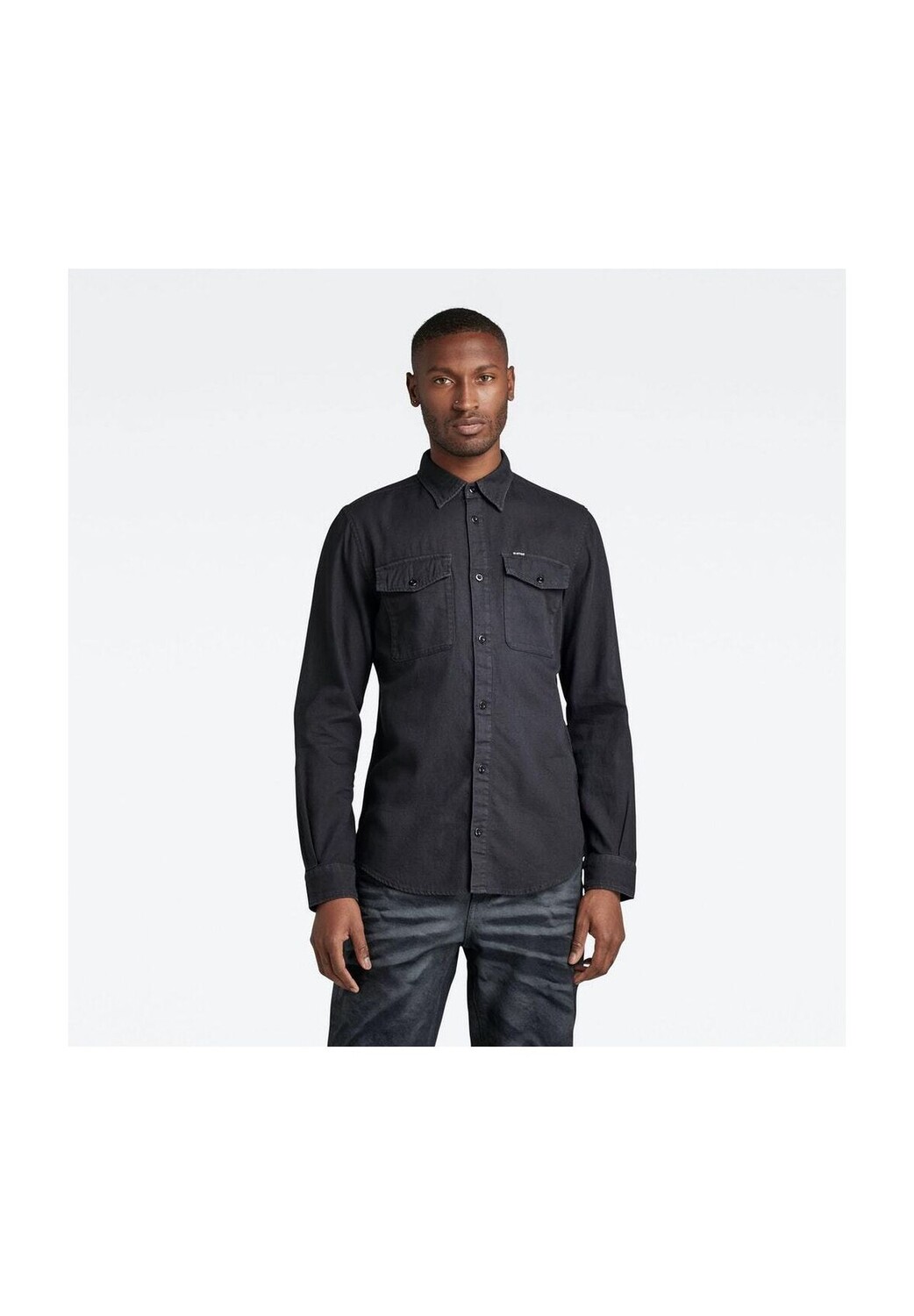 

Рубашка с длинным рукавом G-STAR RAW, цвет Caviar