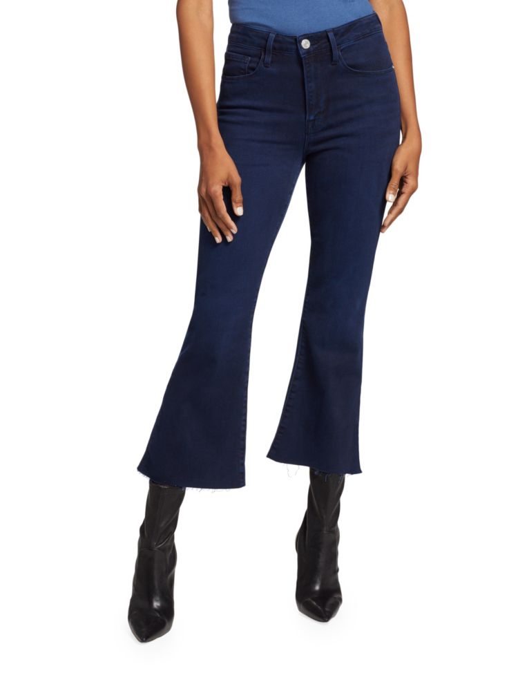 Укороченные джинсы-клеш с высокой посадкой Frame, цвет Fiona mountain fiona rebel heiress