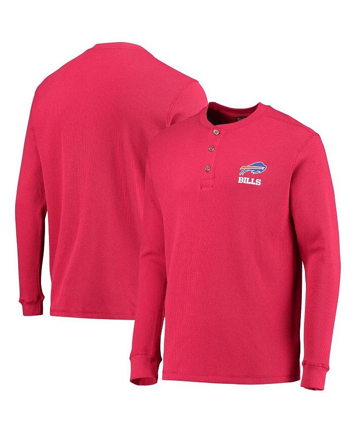 

Мужская красная футболка с длинным рукавом и логотипом Buffalo Bills Maverick Thermal Henley Dunbrooke, красный