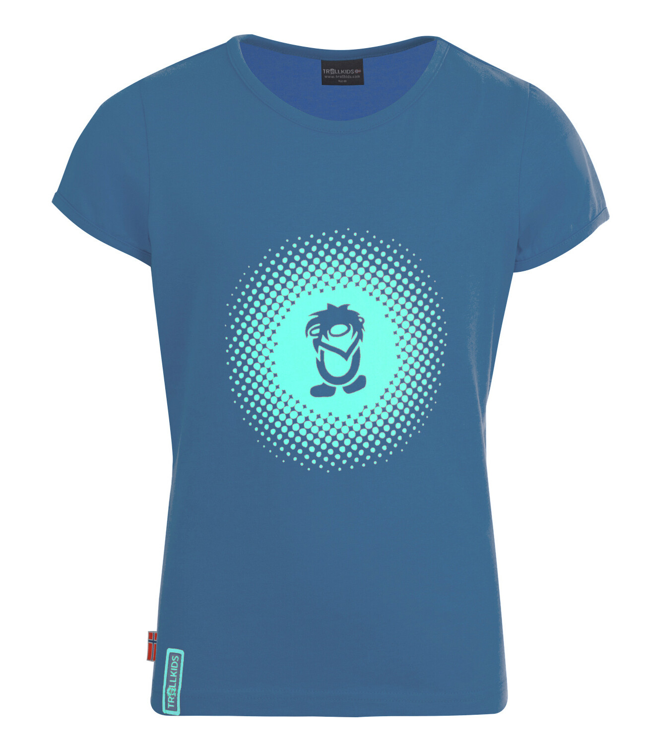 

Толстовка Trollkids T Shirt Logo, цвет Mitternachtsblau/Minze dunkel
