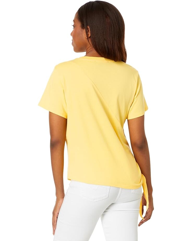 

Топ Tommy Hilfiger Short Sleeve Knot Top, цвет Snapdragon