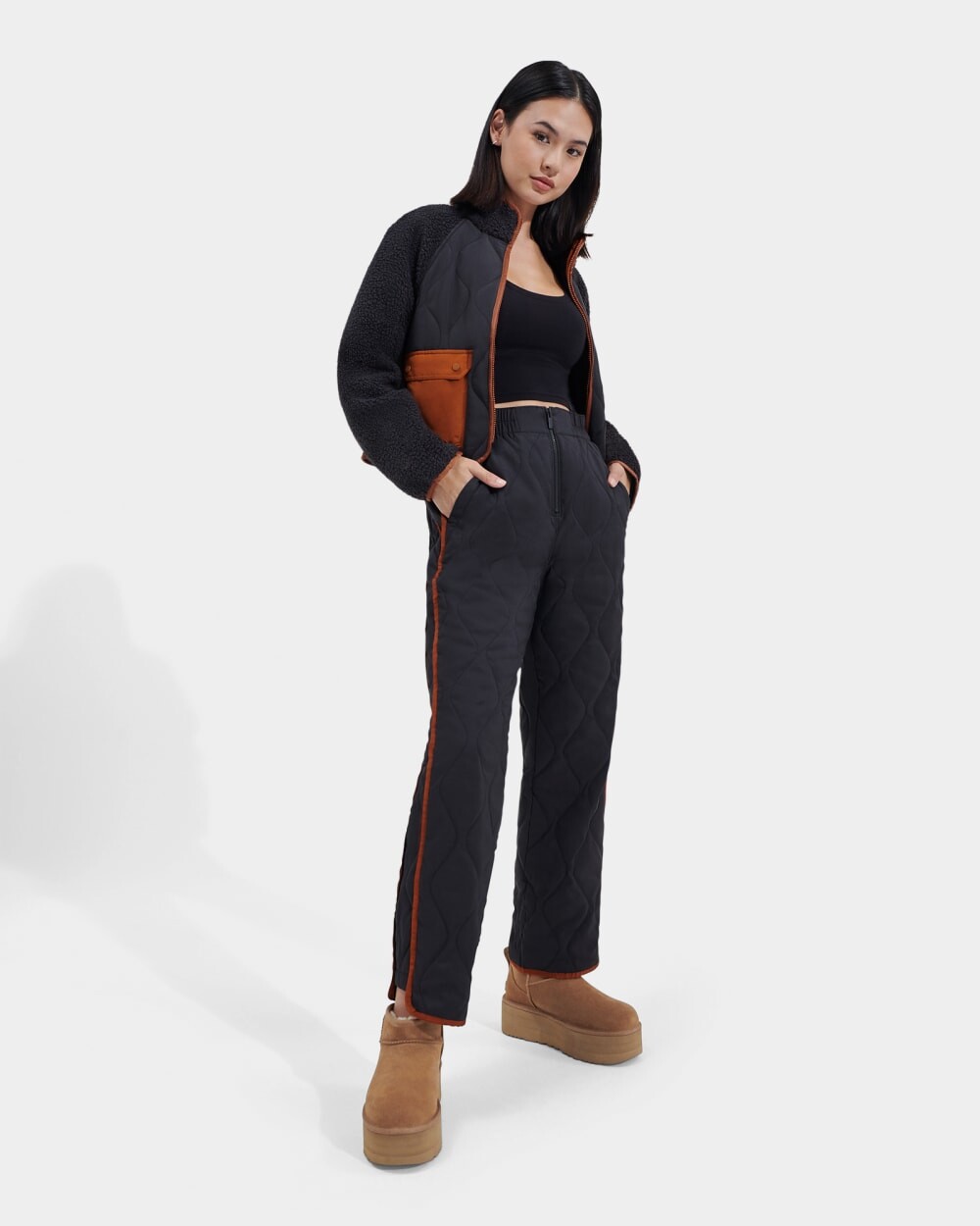 

Штаны Dayana Quilted UGGfluff Pant UGG, черный