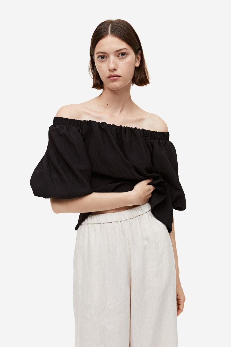 

Блузка с открытыми плечами H&M