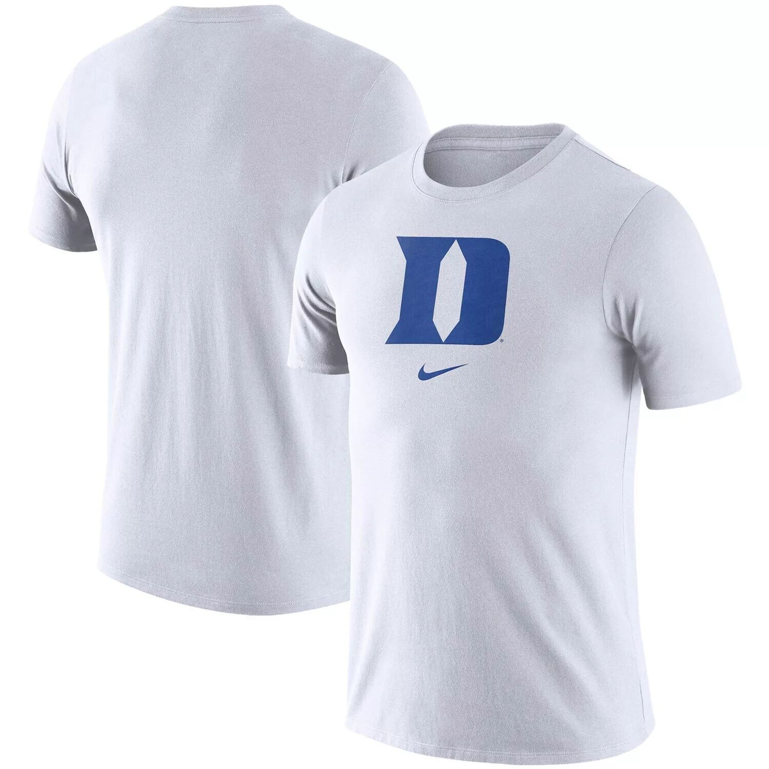 

Мужская белая футболка с логотипом Duke Blue Devils Essential Nike, Белый