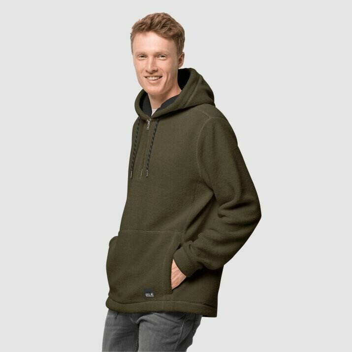 

Худи Jack Wolfskin 1/2 Zip, зеленый