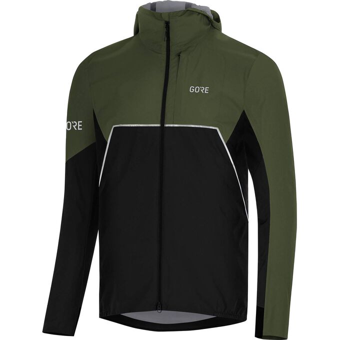 Куртка для бега R7 с частичным покрытием Gore tex Gorewear, черный