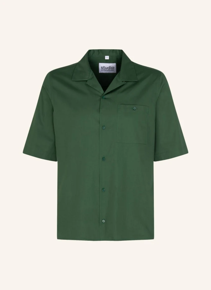 Курортная рубашка, повседневная рубашка стандартной посадки Studio Seidensticker, зеленый