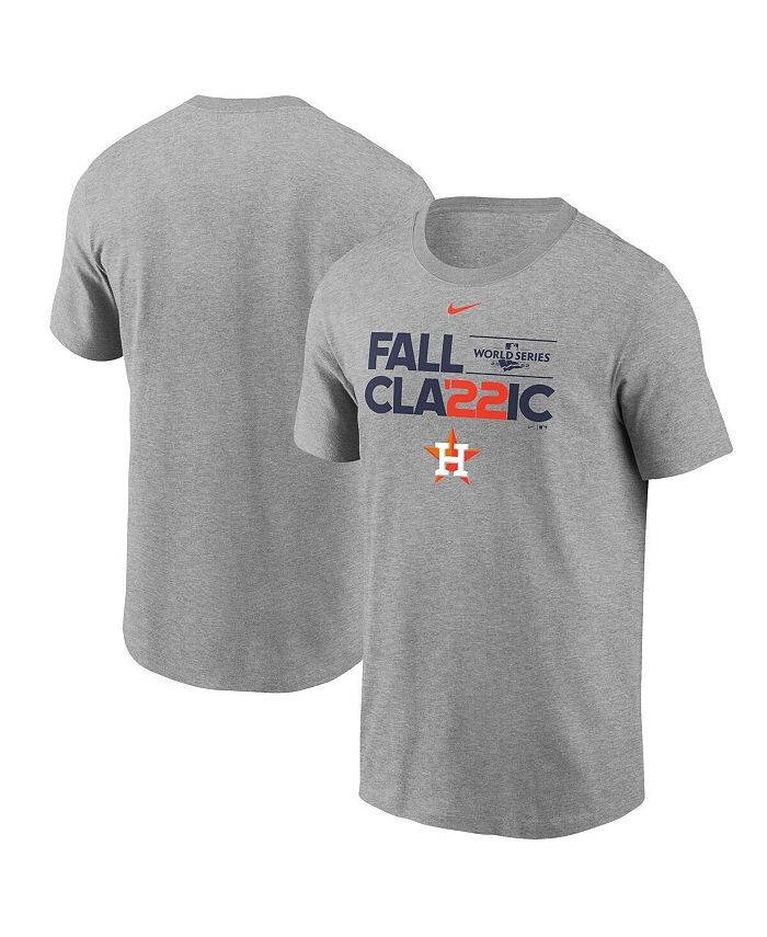 

Мужская футболка Heather Grey Houston Astros World Series Icon 2022 Nike, серый