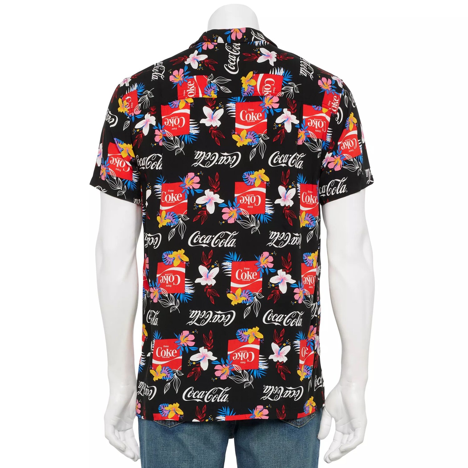 

Мужская походная рубашка на пуговицах Coca-Cola Tropical Licensed Character