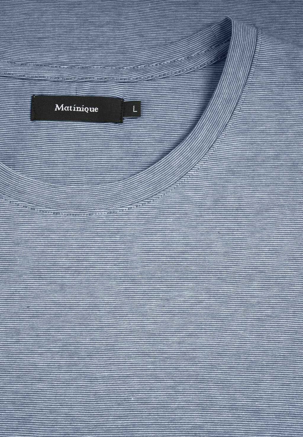 

Jermane Mini Stripe Matinique, базовая футболка Matinique, синий