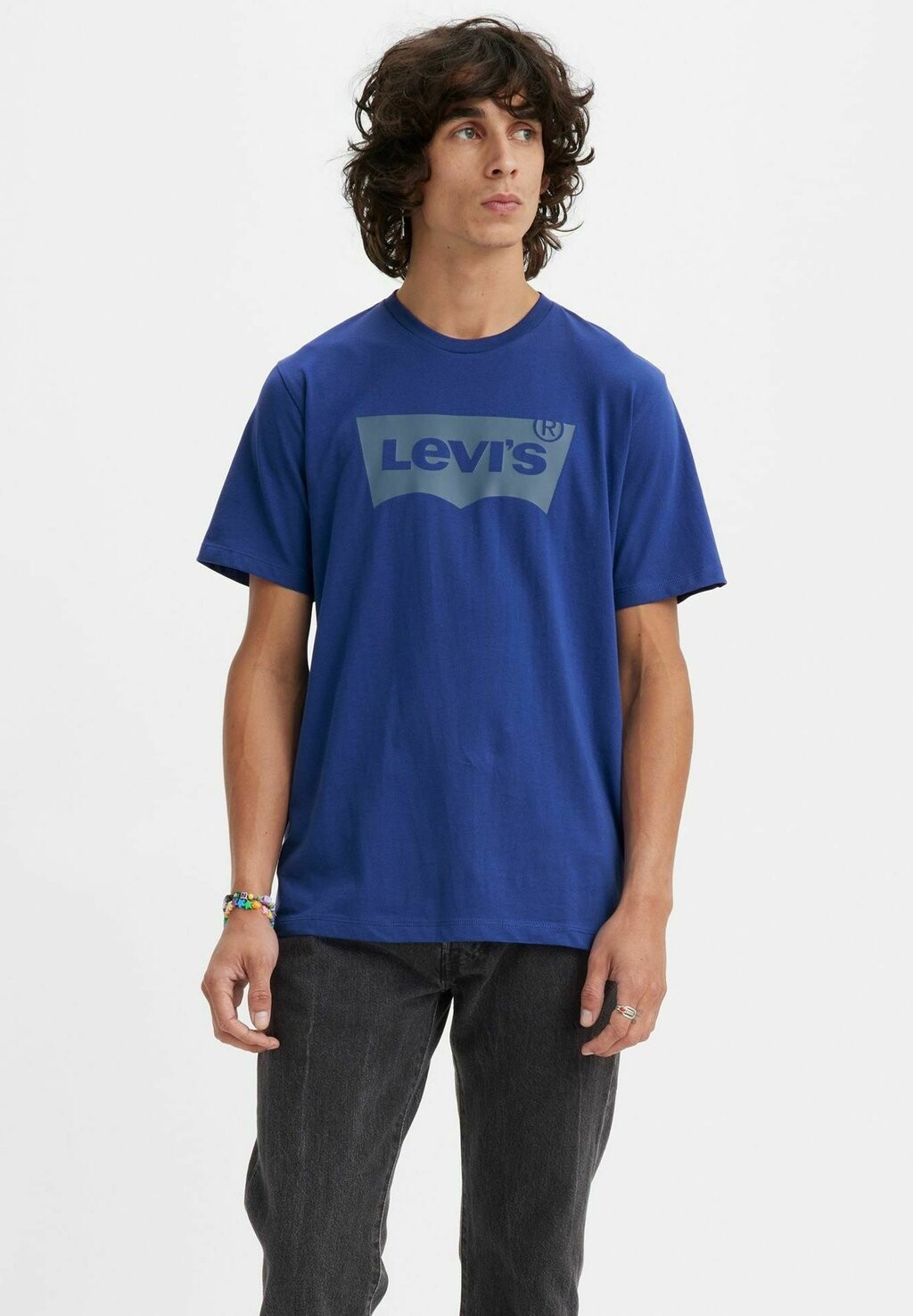 

Футболка с принтом Levi's, синий деним