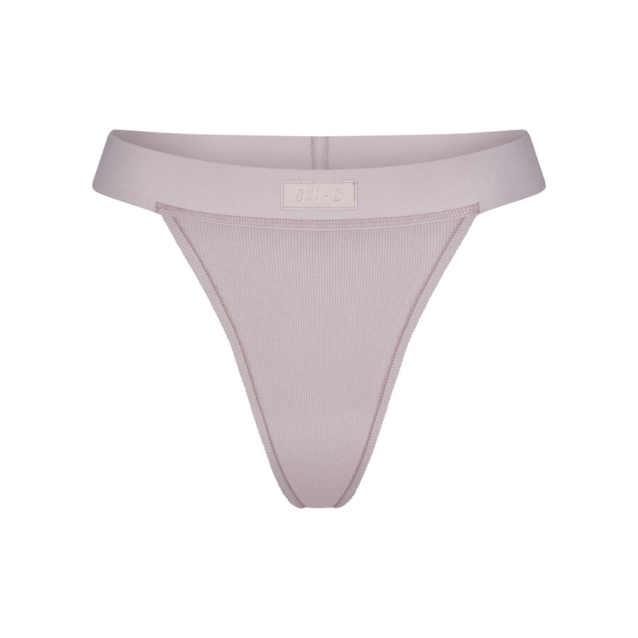 

Стринги SKIMS Cotton Rib, цвет Oyster