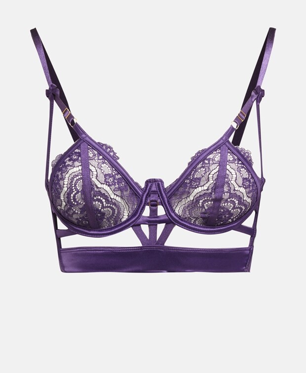 

Бюстгальтер на косточках, чашка B Hunkemöller, сирень