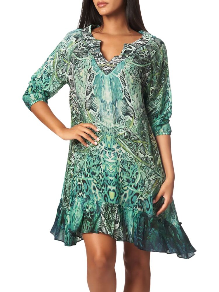 

Мини-платье с животным принтом La Moda Clothing, цвет Snake Skin