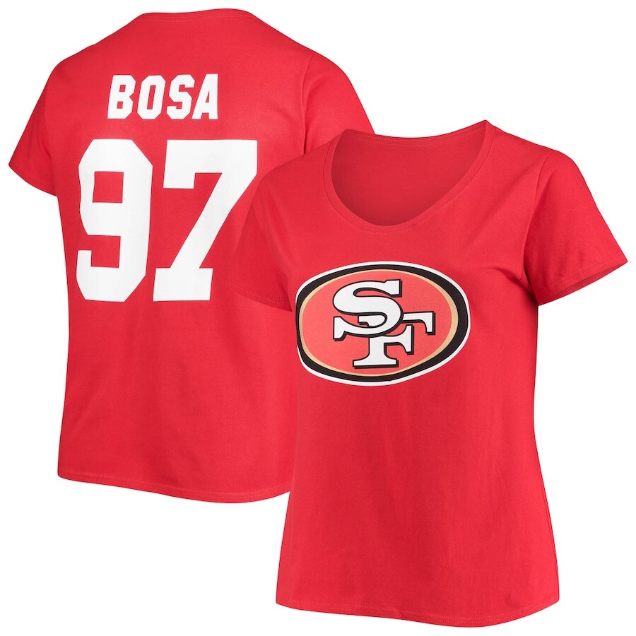 

Футболка с коротким рукавом Fanatics Branded San Francisco 49Ers, алый