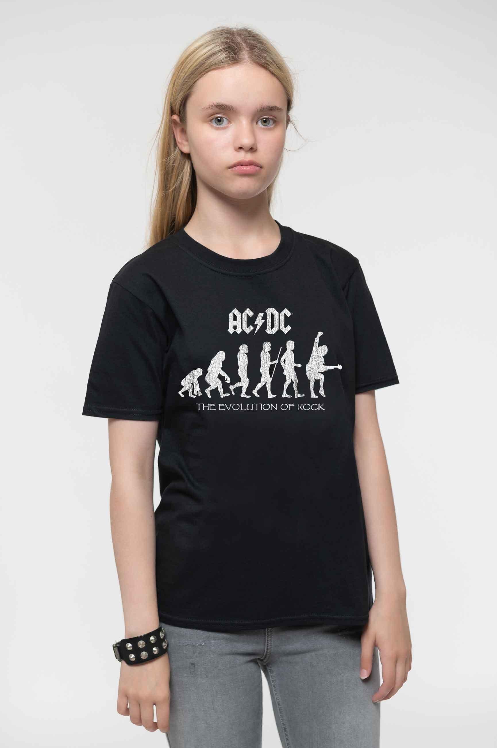 Футболка «Эволюция рока» AC/DC, черный