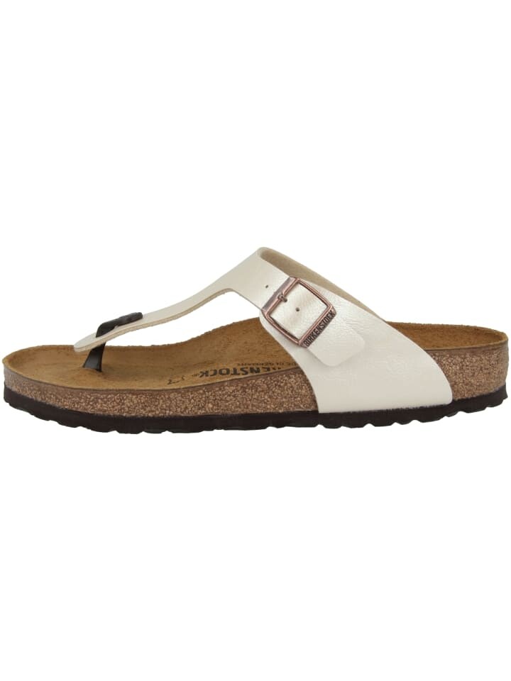 

Шлепанцы Birkenstock Zehensandale Gizeh Birko Flor normal, кремовый
