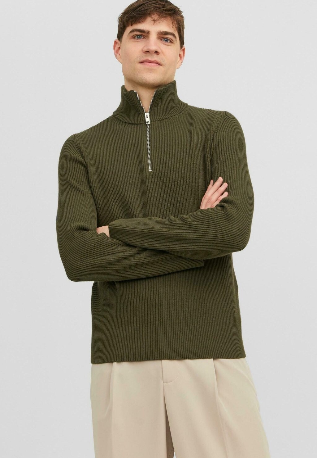 

Свитер JPRC PERFECT HALF ZIP SN Jack & Jones, виноградный лист