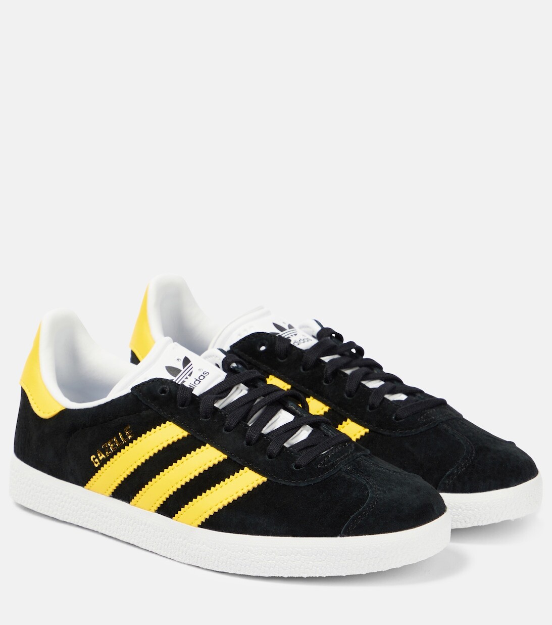 

Замшевые низкие кеды Gazelle Adidas, черный